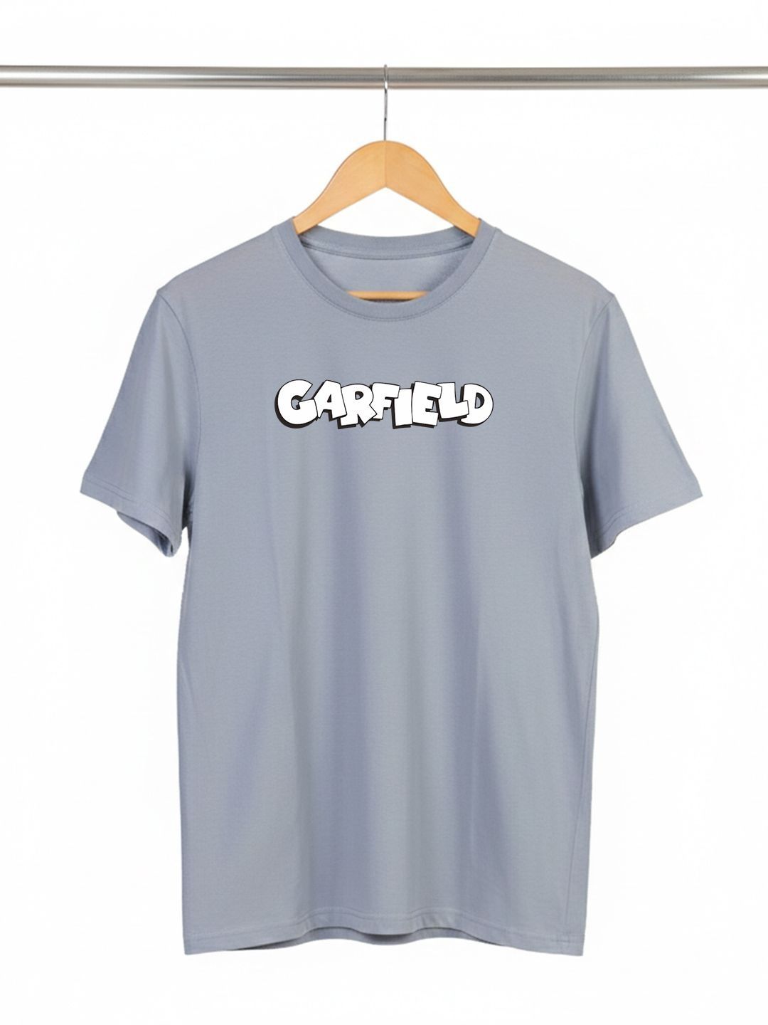 Greylongg Men Typography Garfield Printed T-shirt