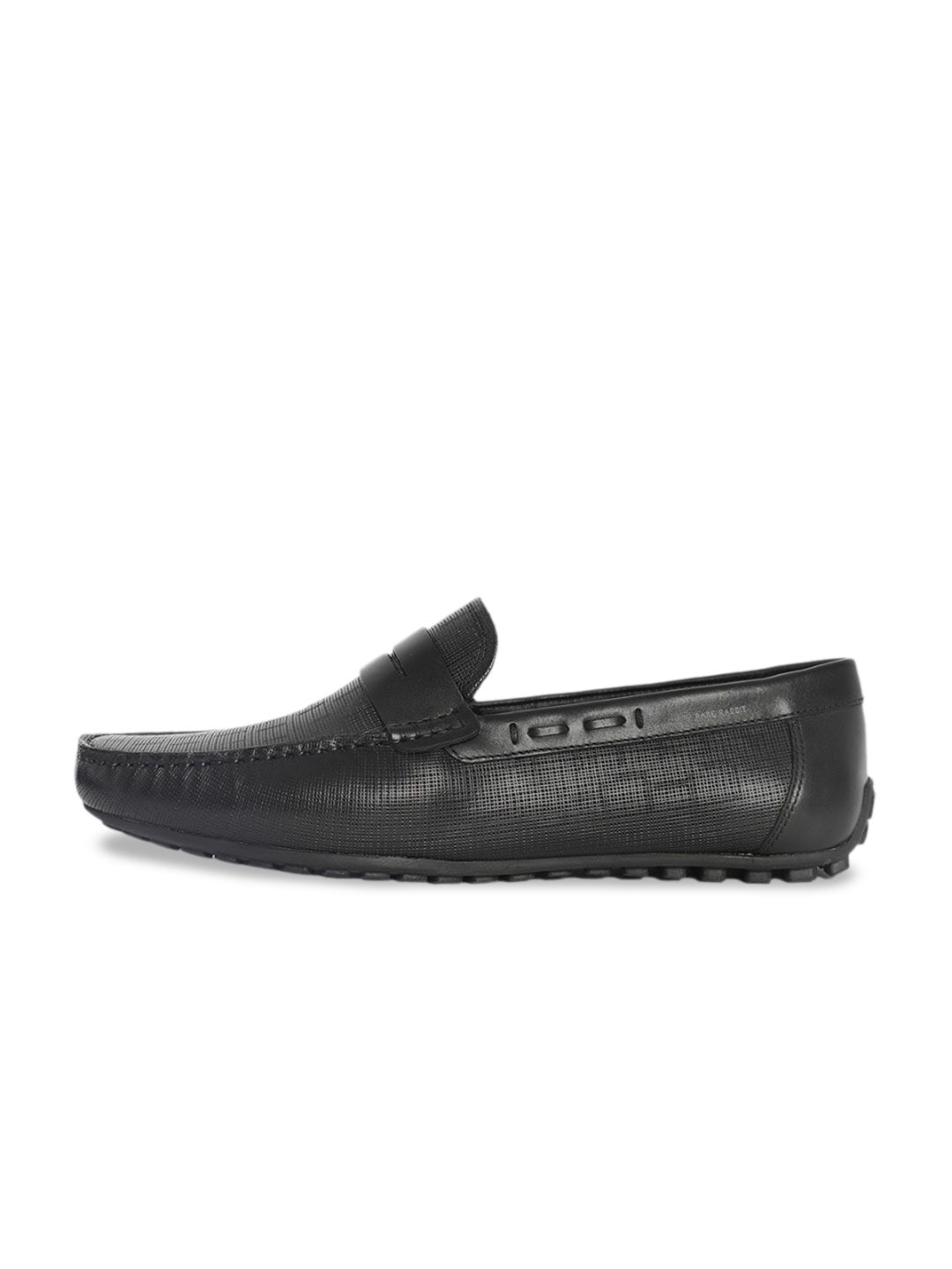 RARE RABBIT Men Saffian Textured Leather Formal Loafers