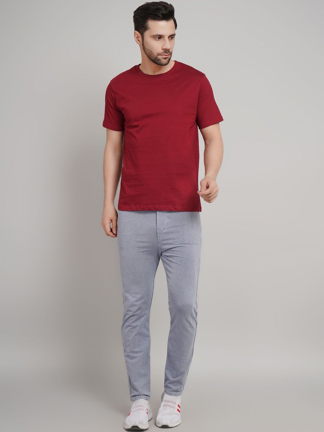 APKR Men Pure Cotton Slim Fit T-shirt