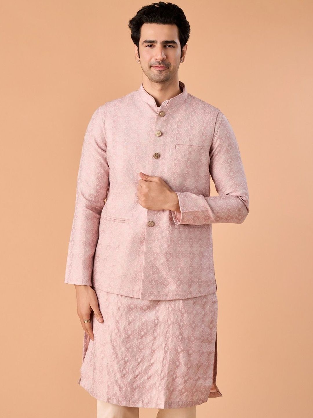 Manyavar Printed Nehru Jackets
