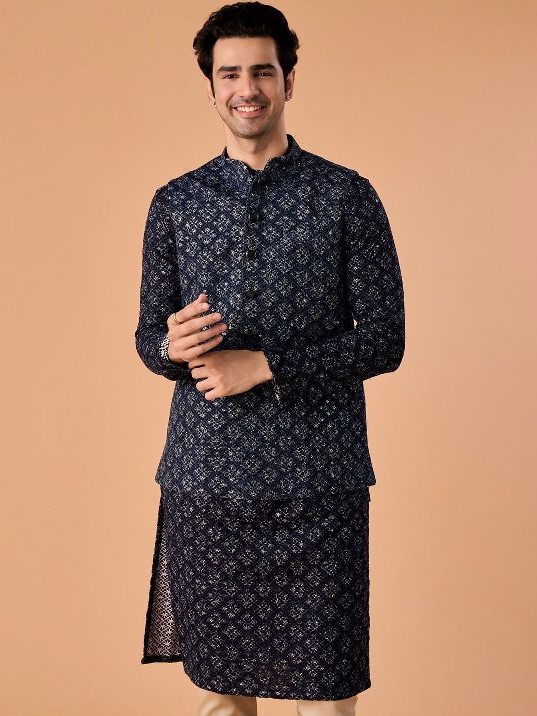 Manyavar Embroidered Nehru Jackets