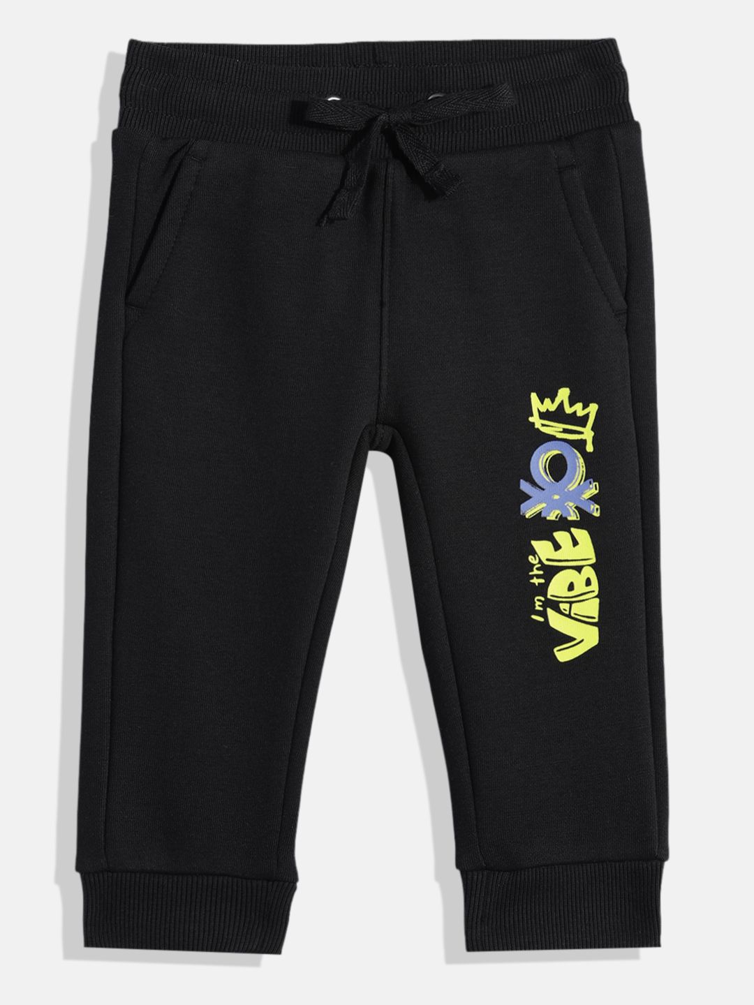 United Colors of Benetton Boys Typography Printed Joggers