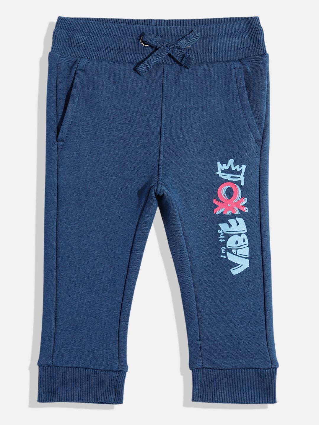 United Colors of Benetton Boys Typography Printed Joggers