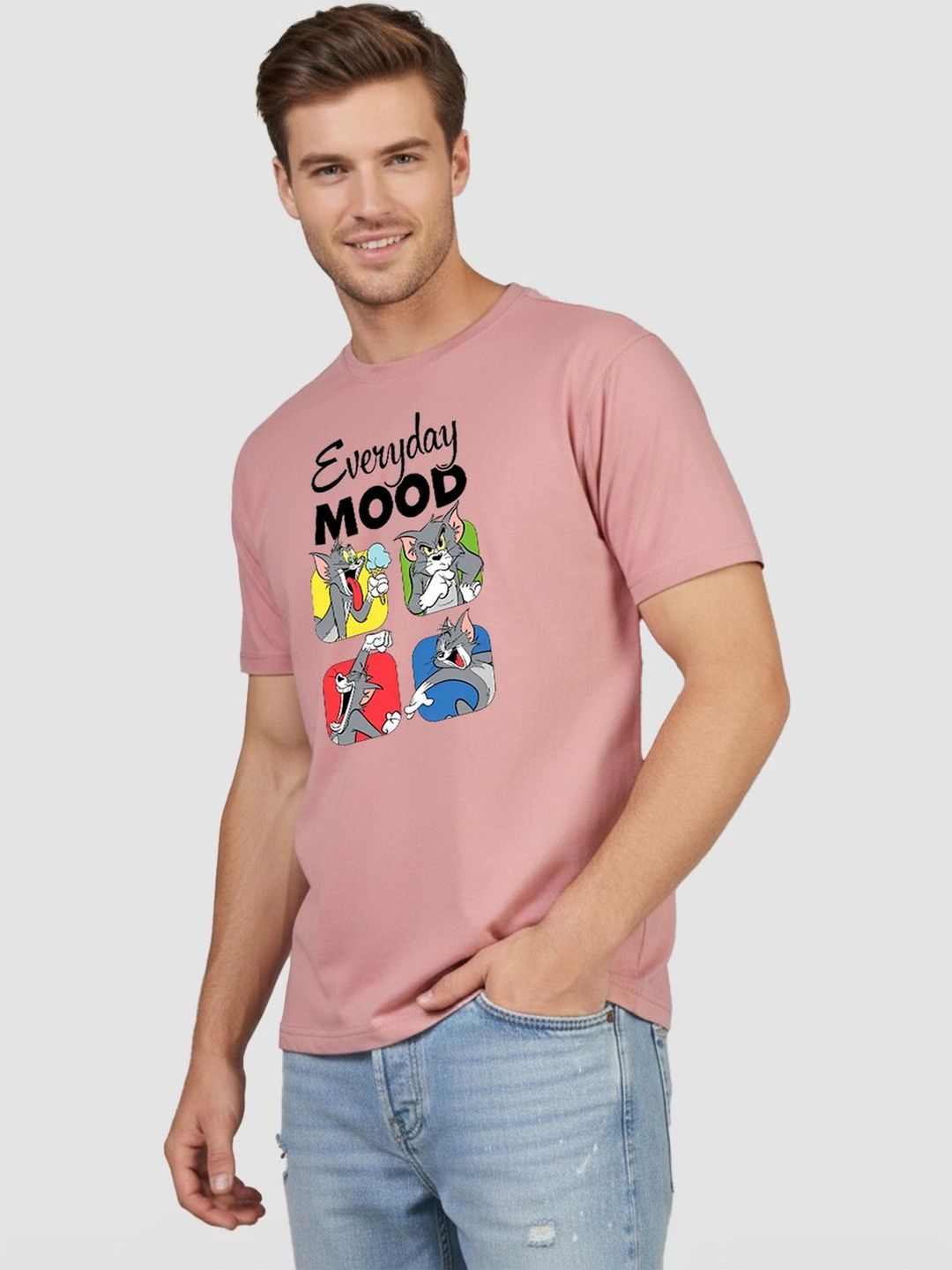 Greylongg Men Printed T-shirt