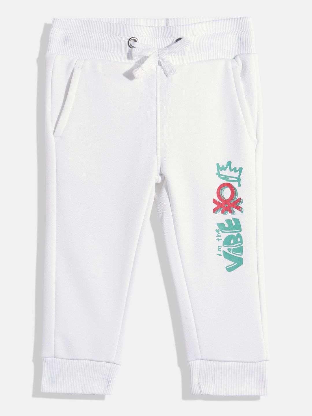 United Colors of Benetton Boys Typography Printed Joggers
