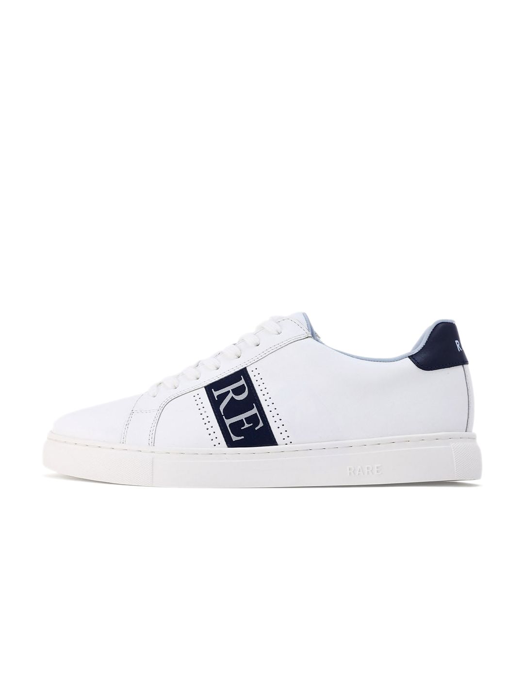 RARE RABBIT Men Galileo Round Toe Leather Sneakers