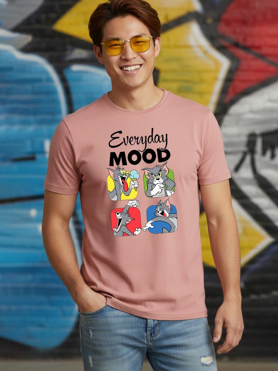 Greylongg Men Printed T-shirt