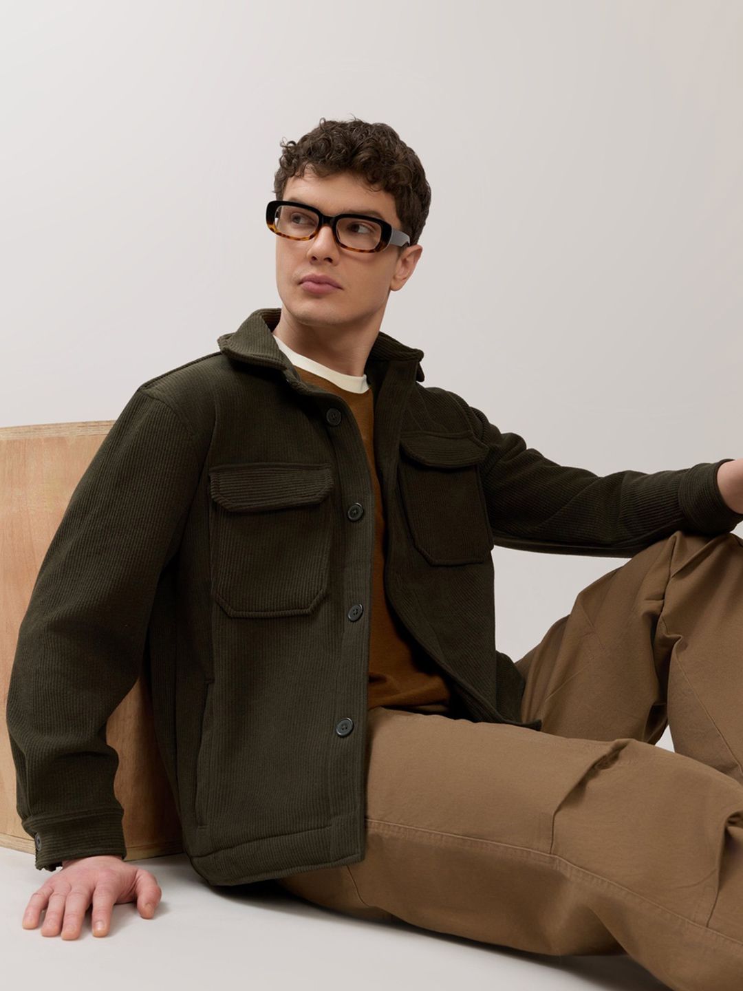 Espanshe Men Woven Jacket