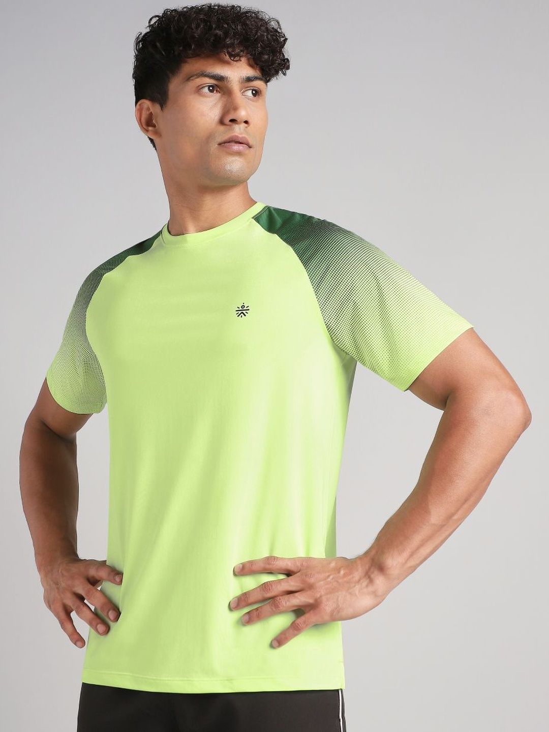 CULT Men's Lime Power Pop Training T-Shirt