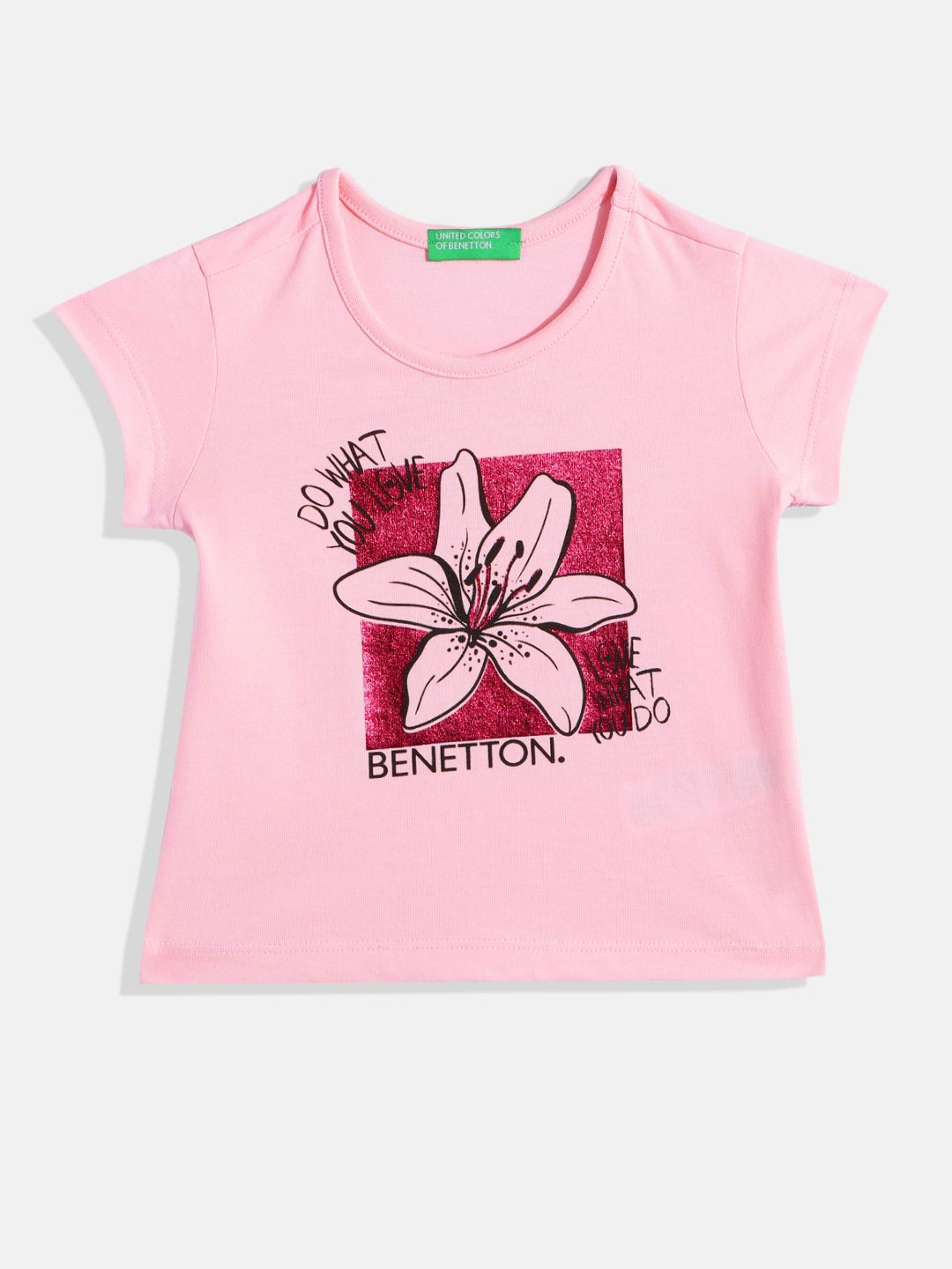 United Colors of Benetton Girls Graphic Printed T-shirt