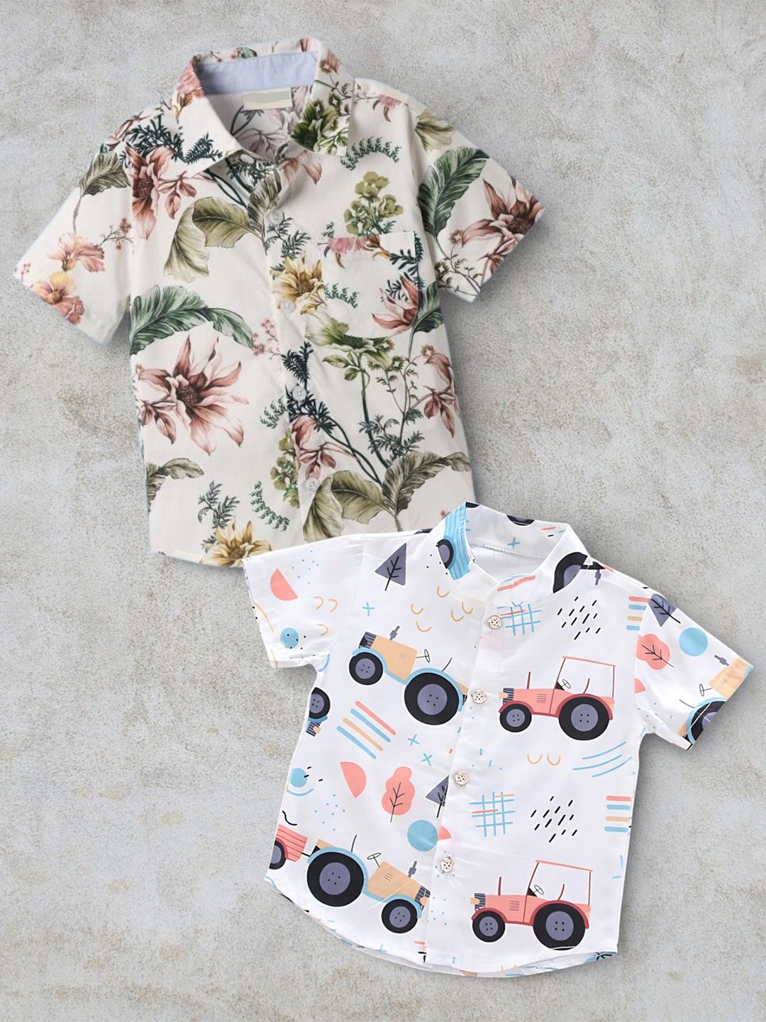 DUTT CREATION Boys Classic Printed Casual Shirt