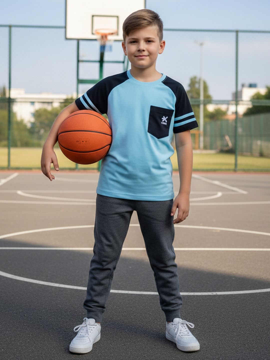 HRX by Hrithik Roshan HRX by Hrithik Roshan Boys Colourblocked Rapid Dry Sports T-shirt