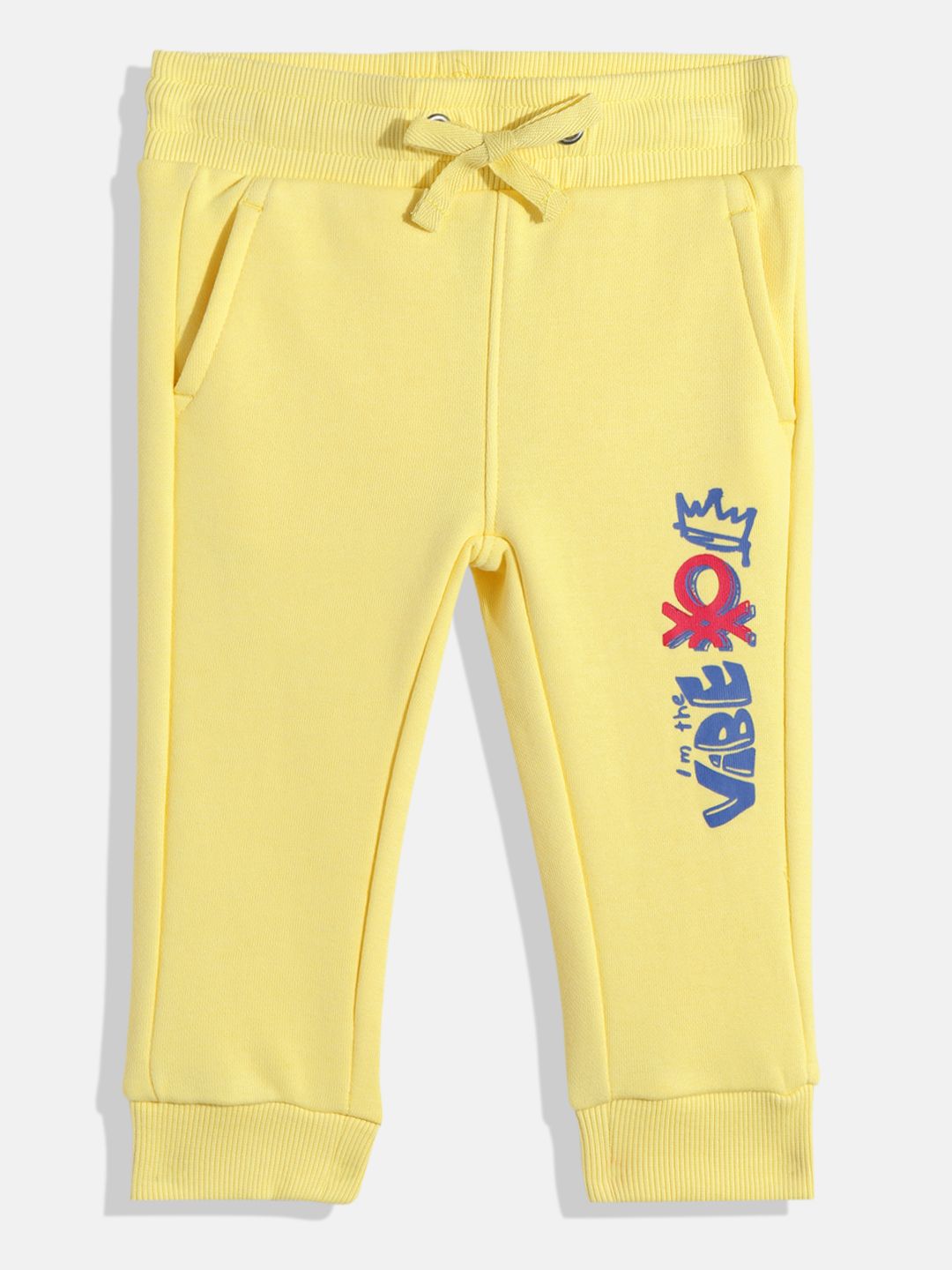 United Colors of Benetton Boys Typography Printed Joggers