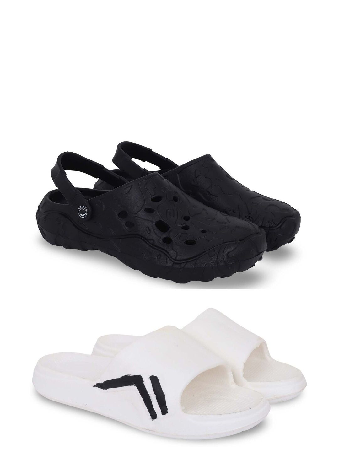 Pampy Angel Men Set Of 2 Printed Sliders