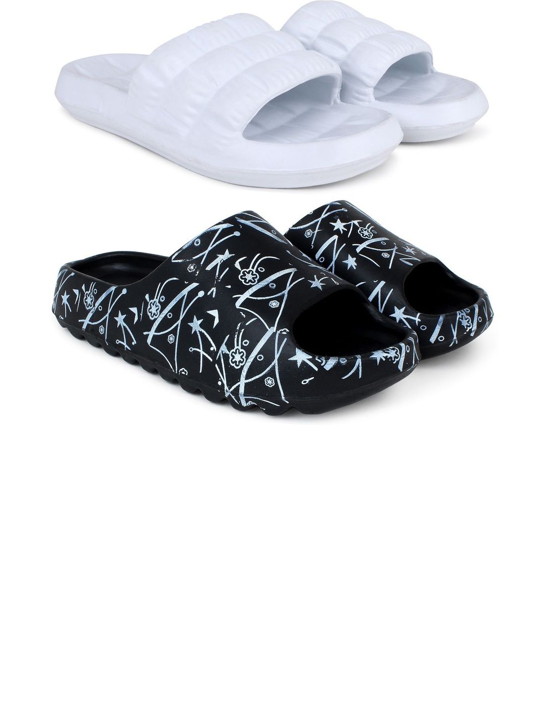 Pampy Angel Men Printed Sliders