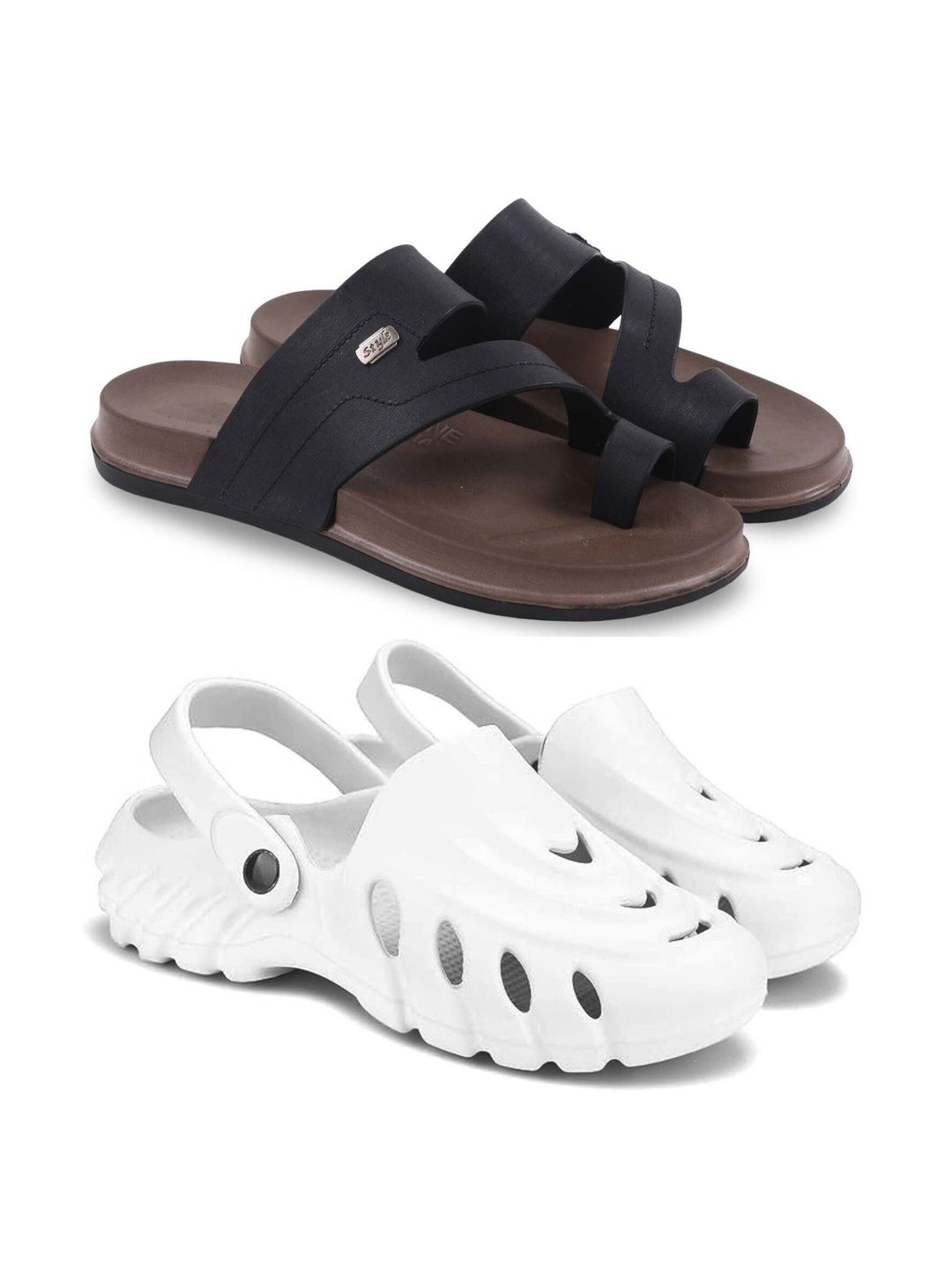 KAPYANSH Men Set Of 2 Clogs