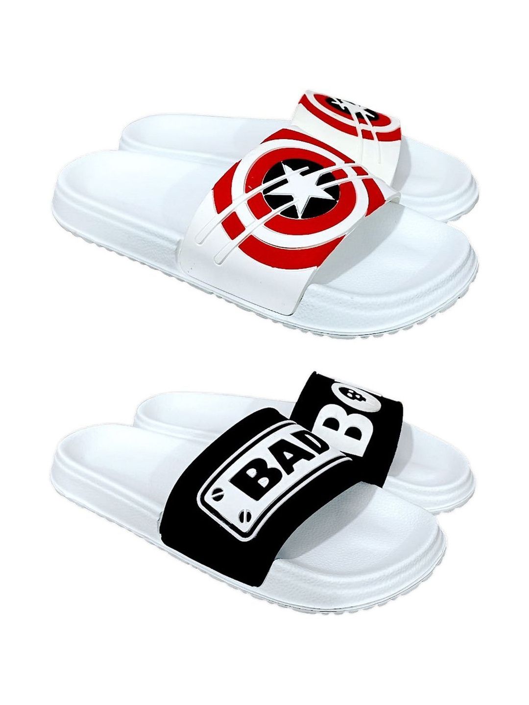 KAPYANSH Men Printed Sliders