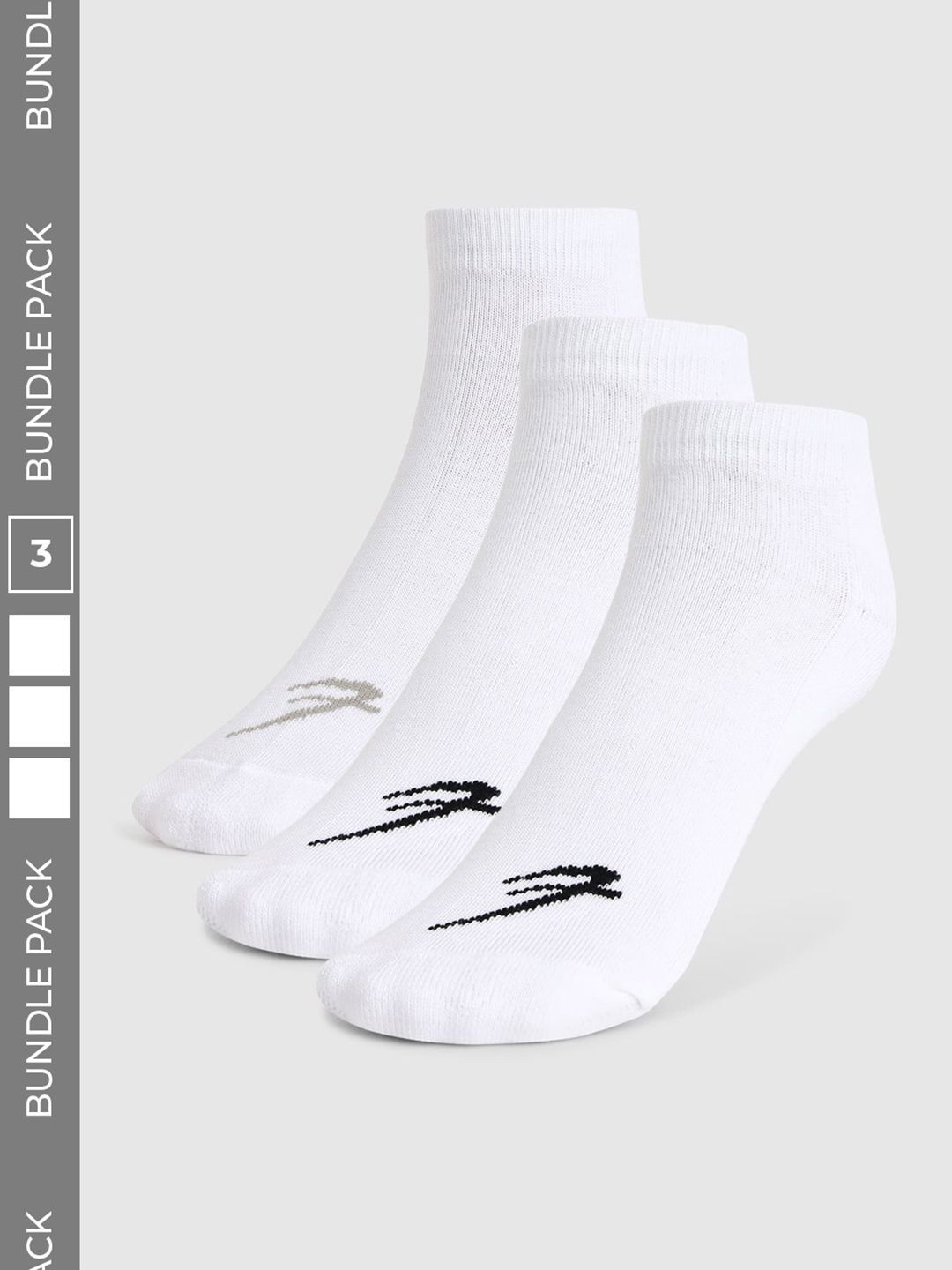 FUAARK Men Pack of 3 Cotton Blend Ankle Length Socks