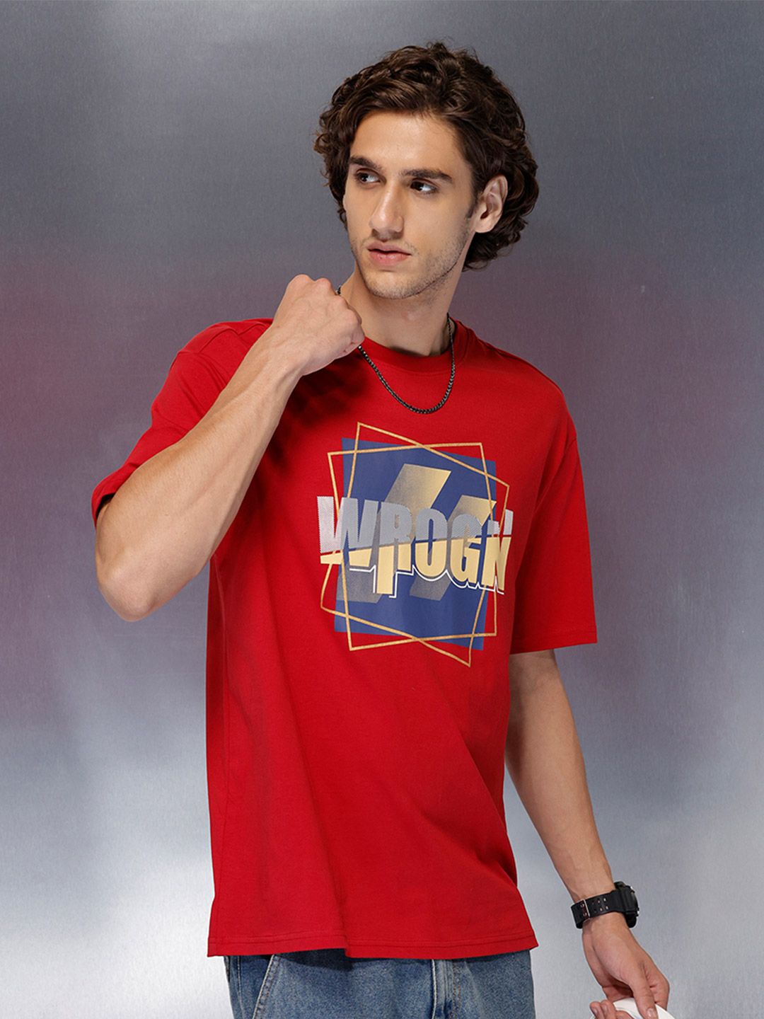 WROGN Men Printed T-shirt