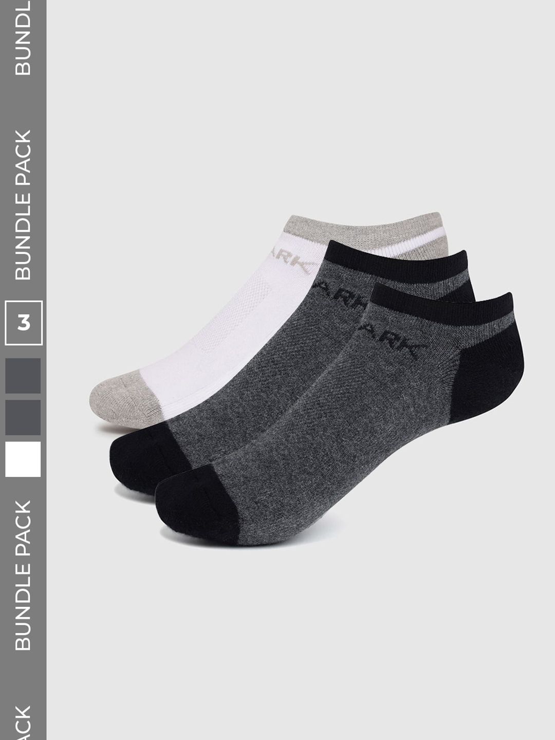 FUAARK Men Pack of 3 Cotton Blend Ankle Length Socks