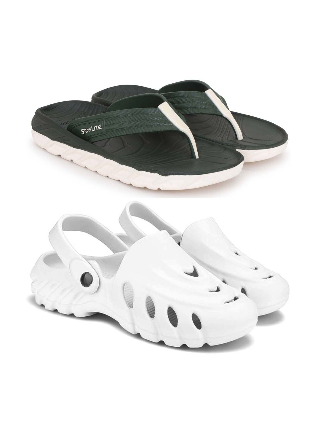 KAPYANSH Men Set Of 2 Thong Flip-Flops