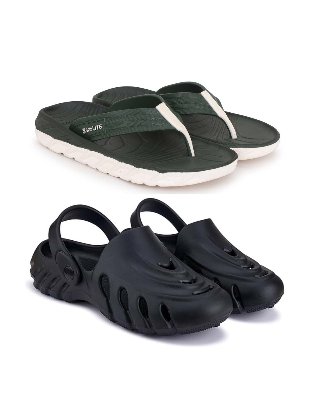 KAPYANSH Men Set Of 2 Thong Flip-Flops