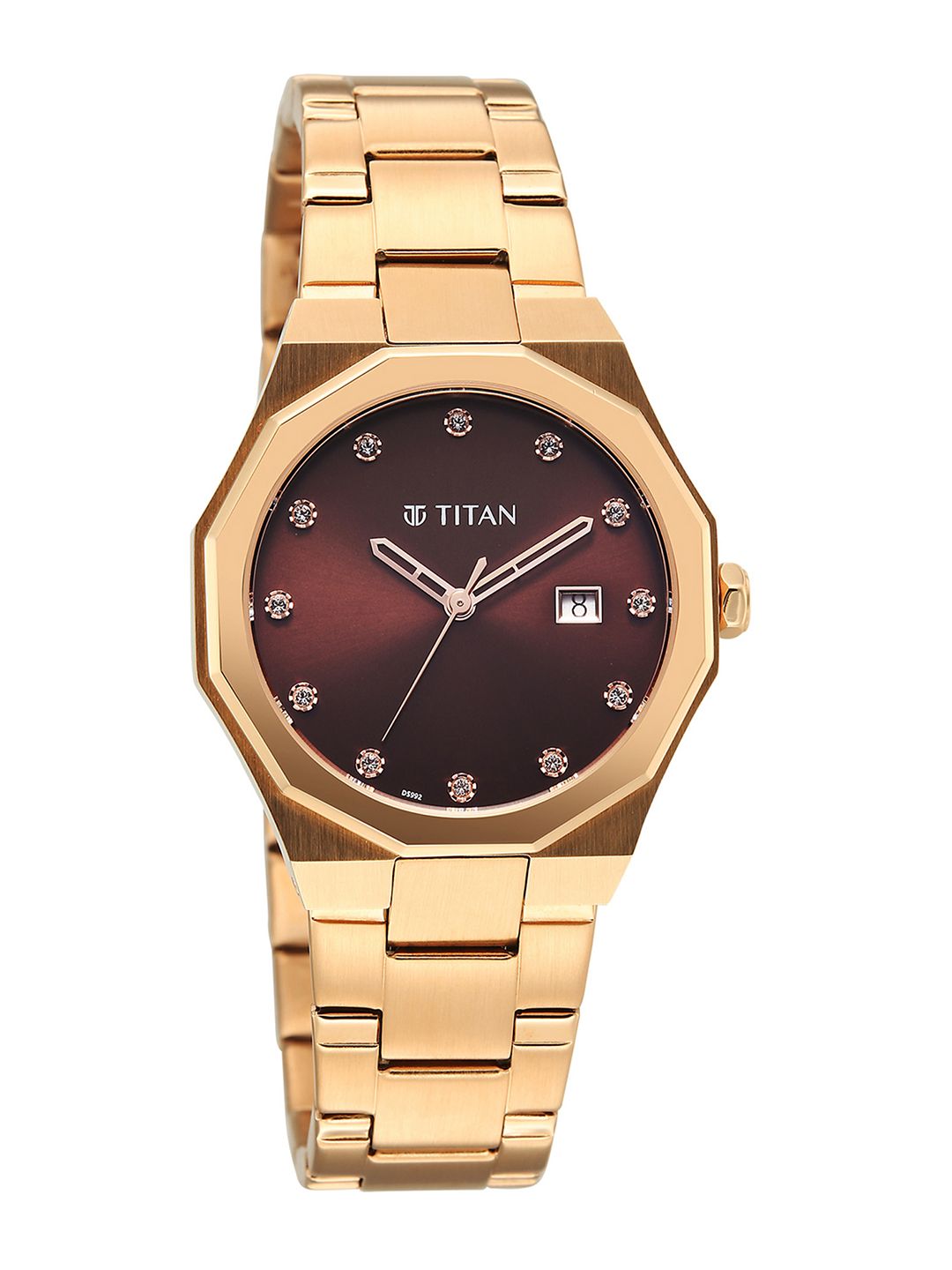 Radiance Brown Dial Quartz Analog Watch - 95376WM01