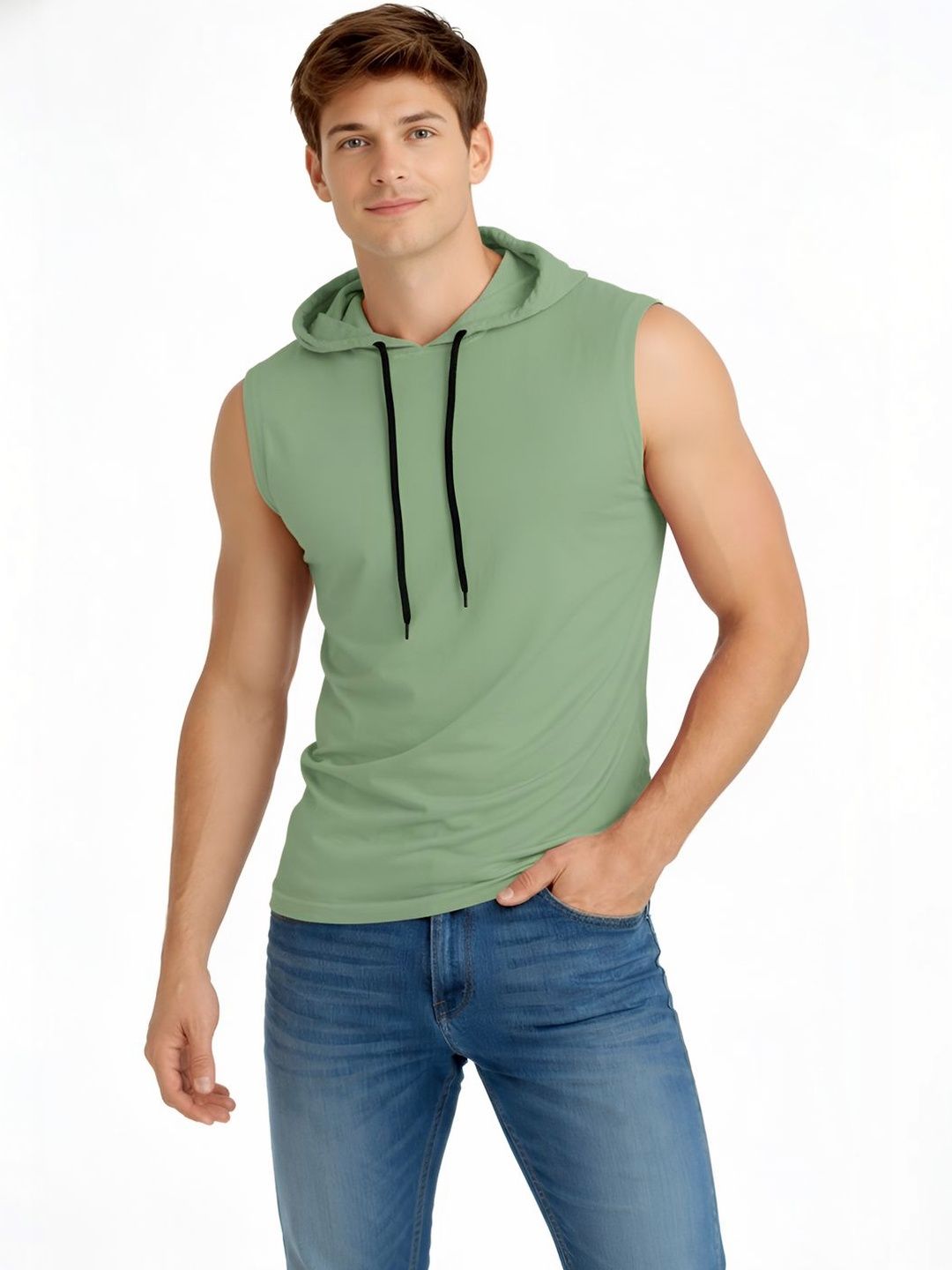 TEEFOX Men Hooded T-shirt