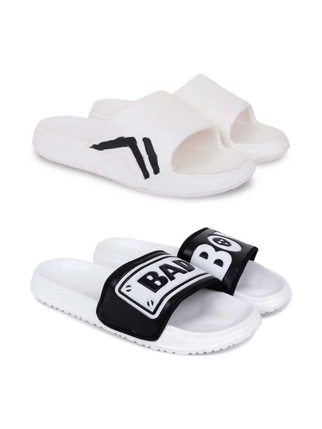 KAPYANSH Men Printed Sliders