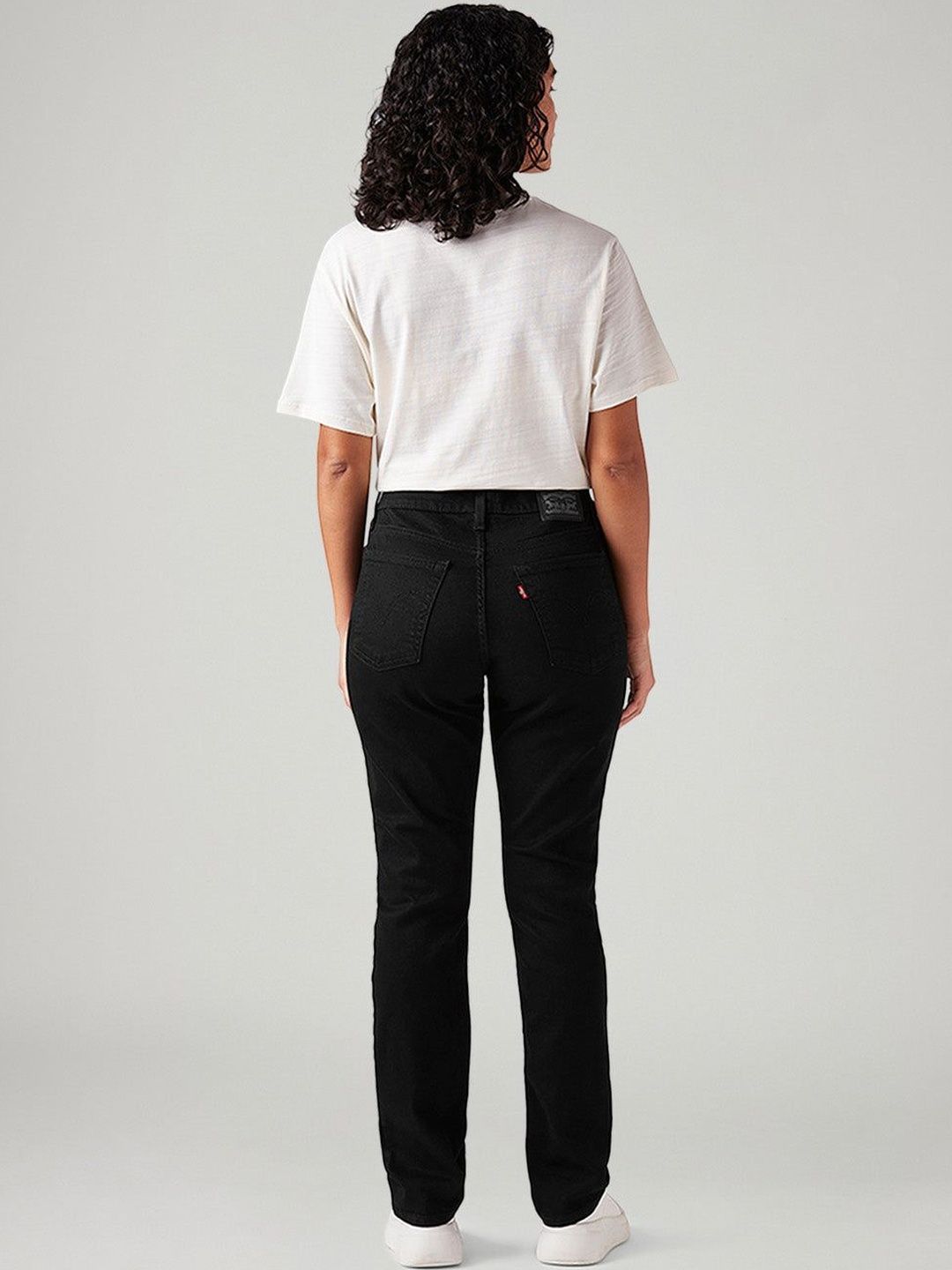 Black Wedgie Slim Fit Mid Rise Jeans