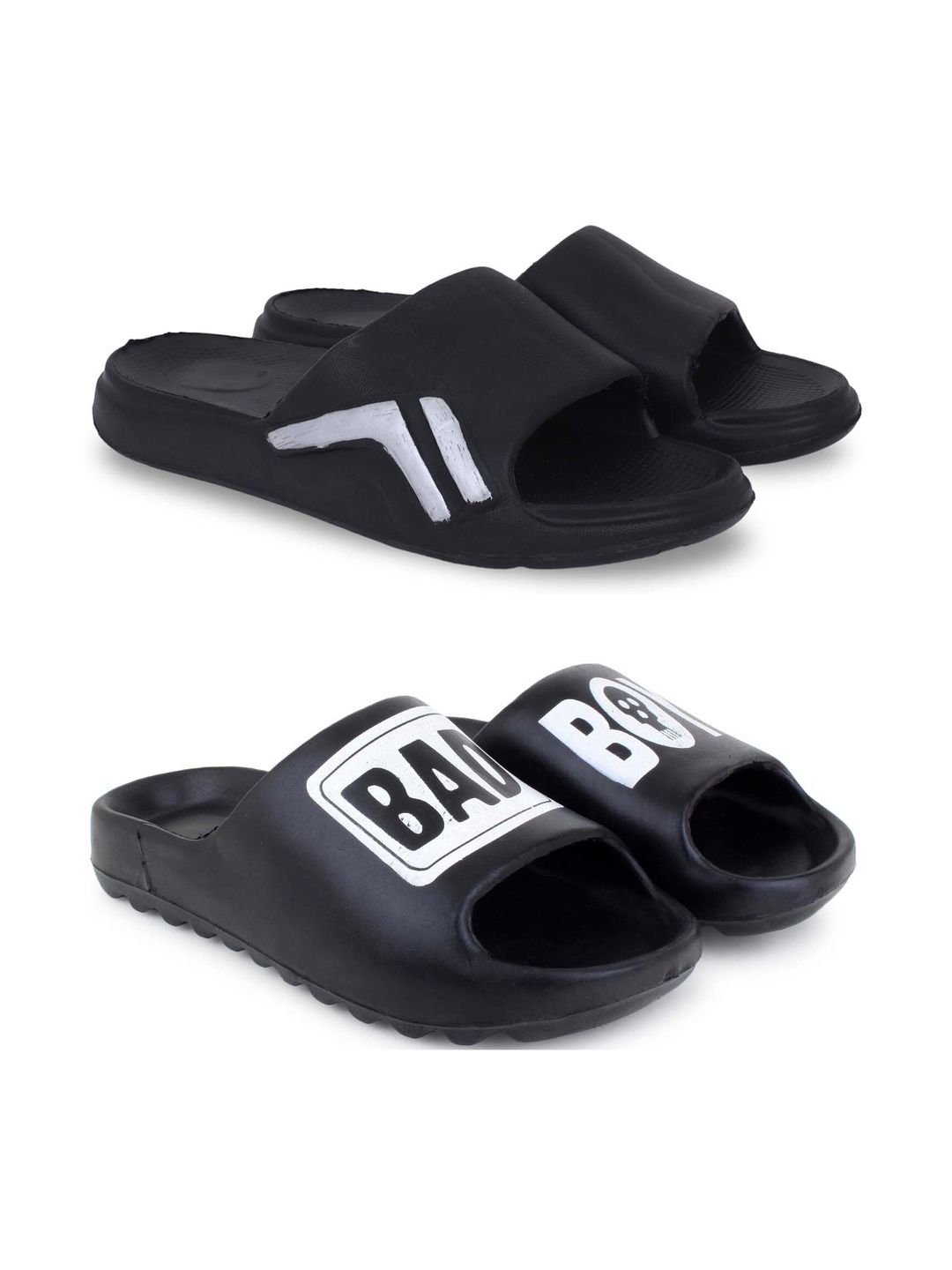 KAPYANSH Men Printed Sliders