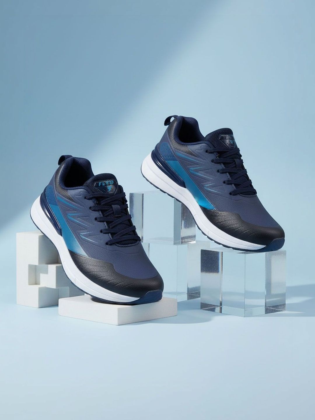 FLYO Men Mesh Running Non-Marking Shoes