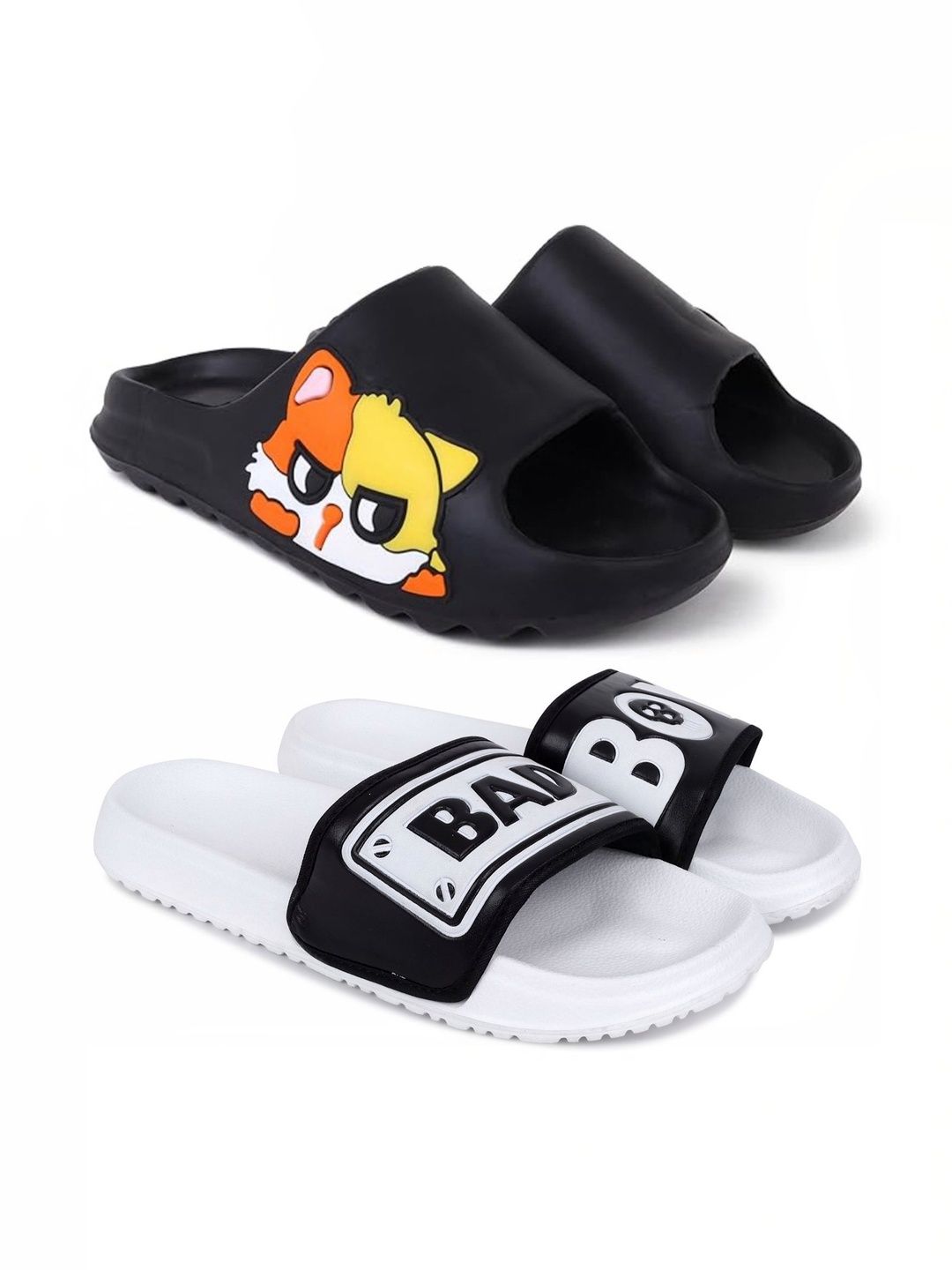 KAPYANSH Men Printed Sliders