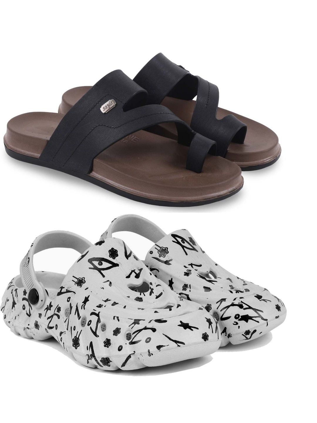 Pampy Angel Men Printed Clogs