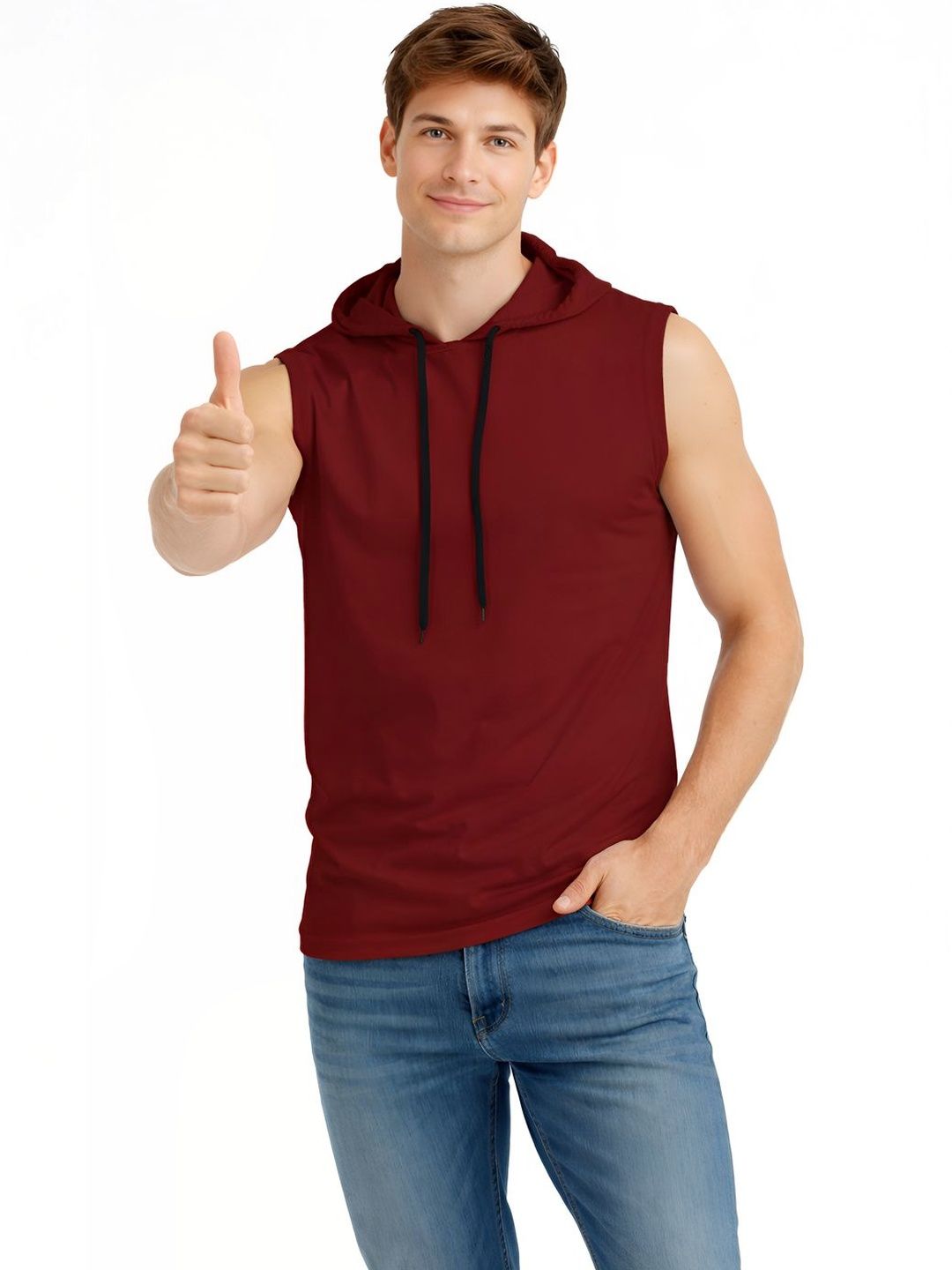 TEEFOX Men Hooded T-shirt