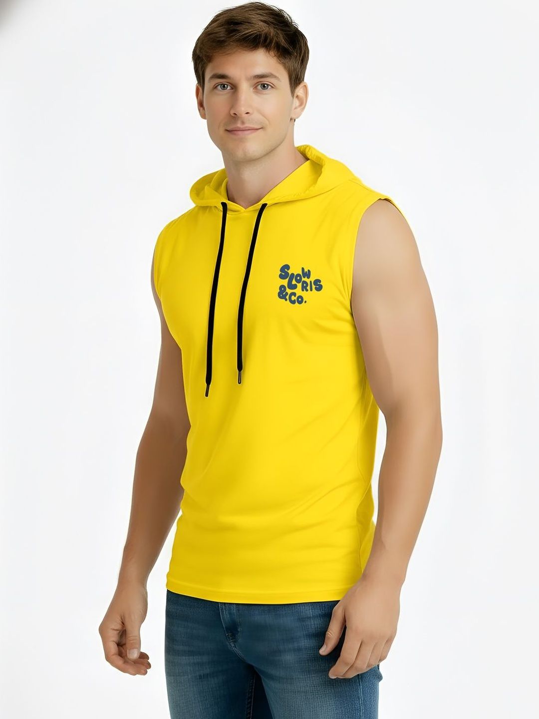 CRYPTIC Men Printed Hooded T-shirt