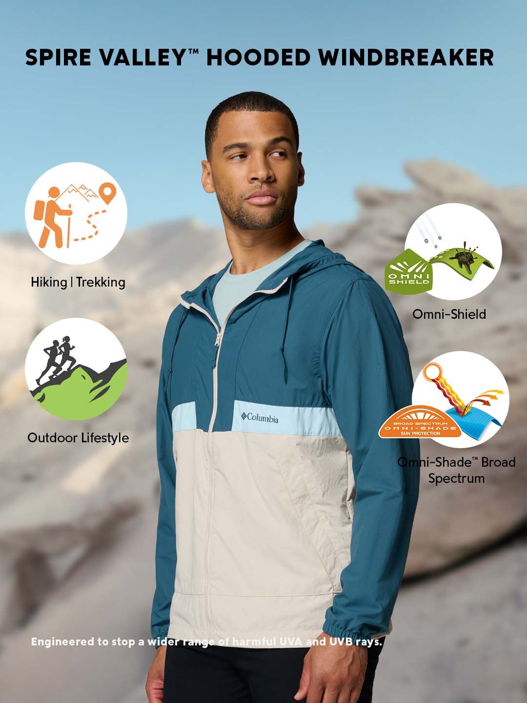 Buy Columbia Spire Valley Colour Blocked Jacket - Jackets for Men