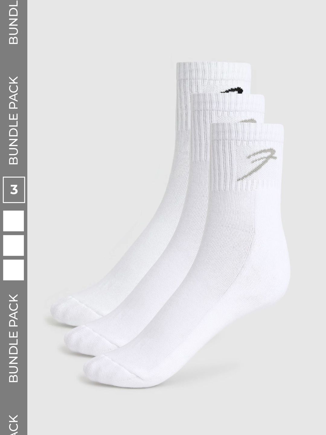 FUAARK Men Pack of 3 Cotton Blend Ankle Length Socks