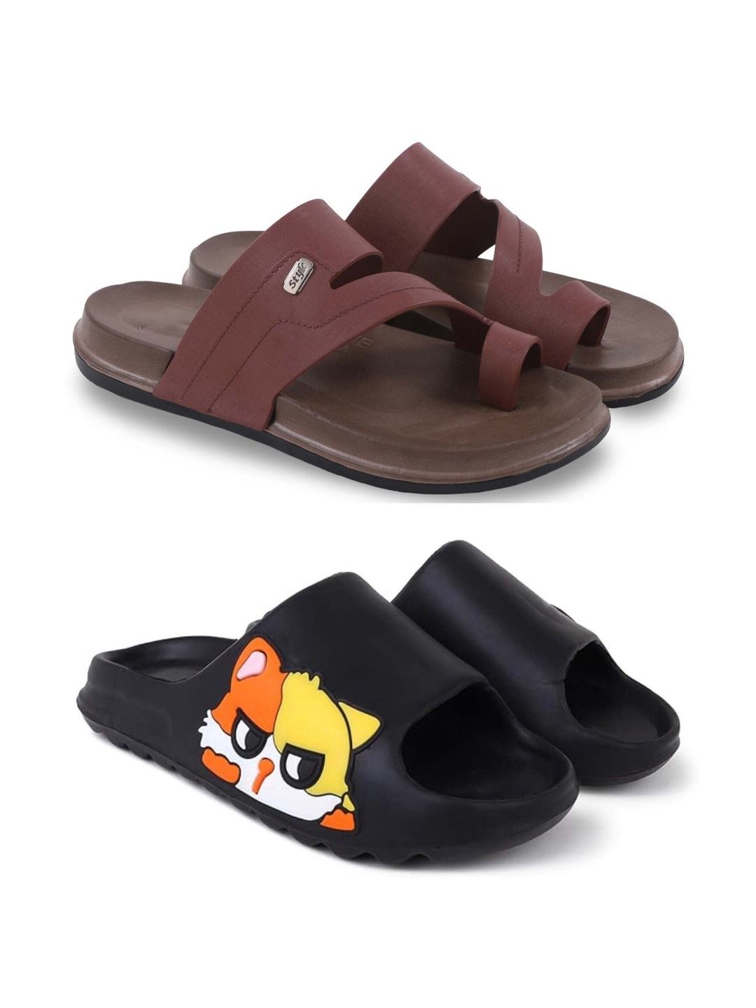 Pampy Angel Men Set Of 2 Printed Slip-On
