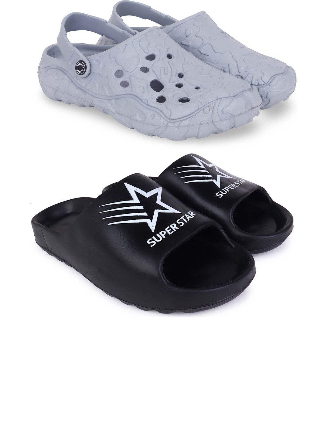 Pampy Angel Men Set Of 2 Printed Clogs