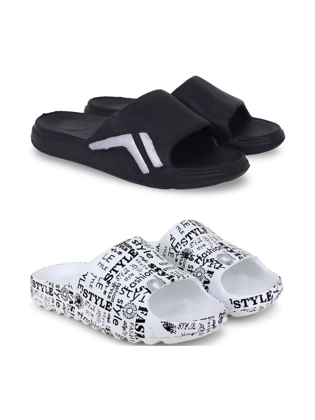KAPYANSH Men Printed Sliders