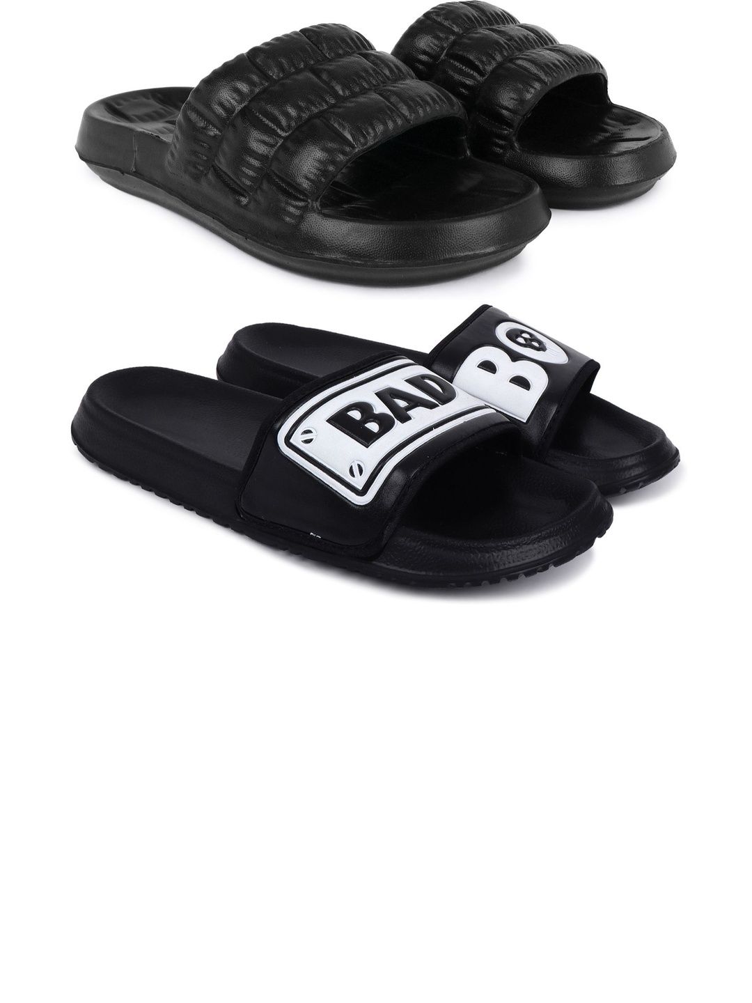 KAPYANSH Men Printed Sliders