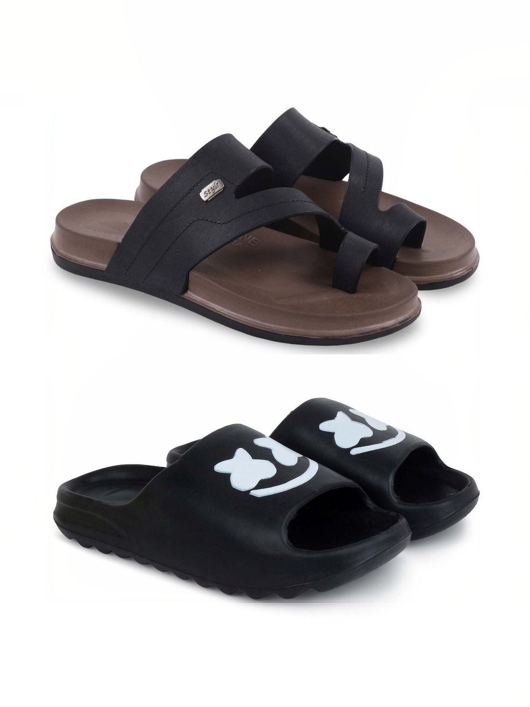 KAPYANSH Men Printed Sliders