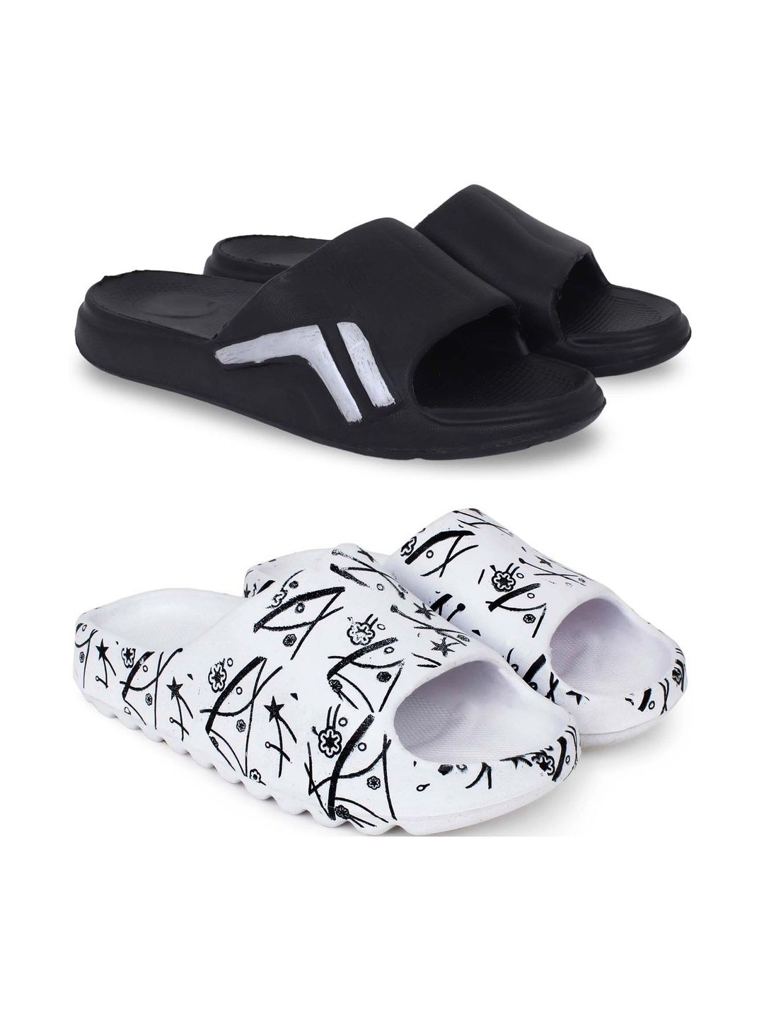 Pampy Angel Men Printed Sliders