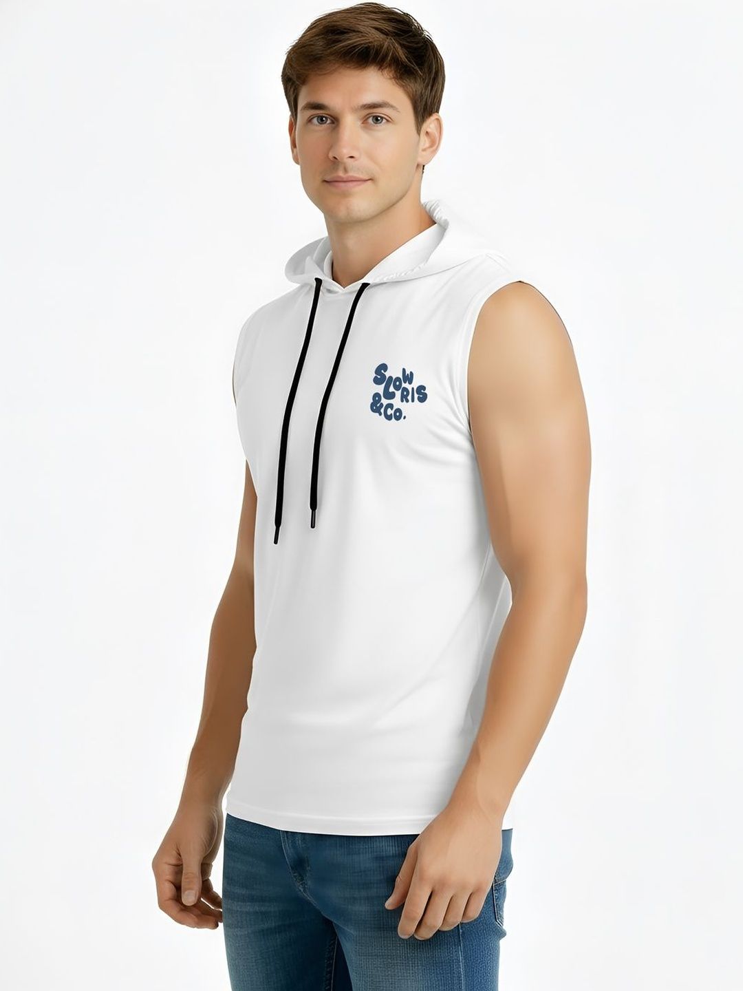 TEEFOX Men Printed Hooded T-shirt