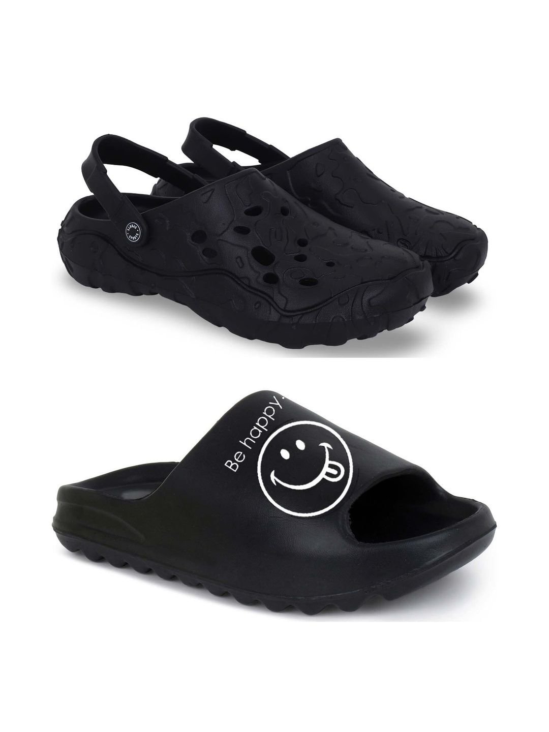 Pampy Angel Men Set Of 2 Printed Sliders