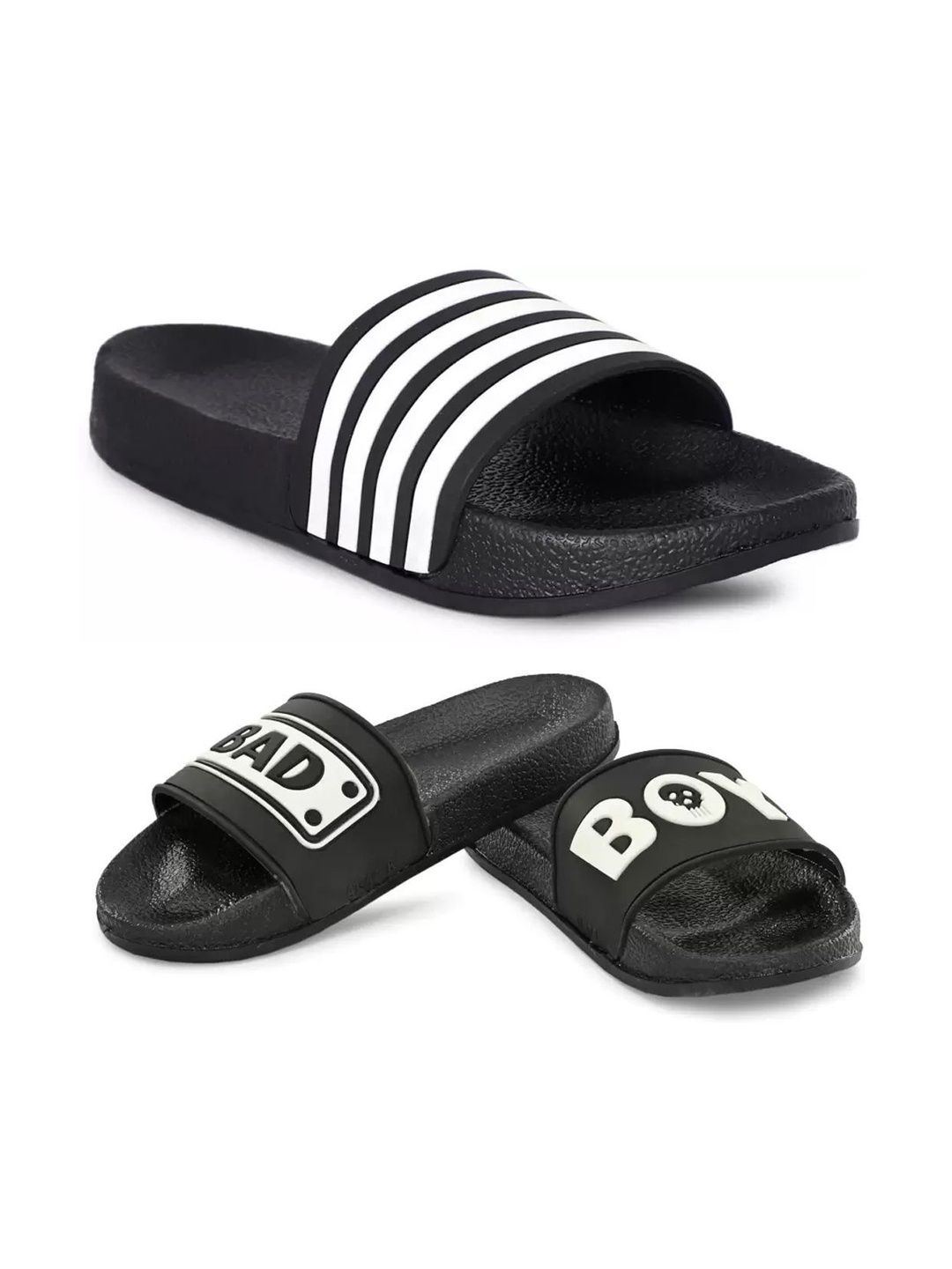Pampy Angel Men Striped Sliders
