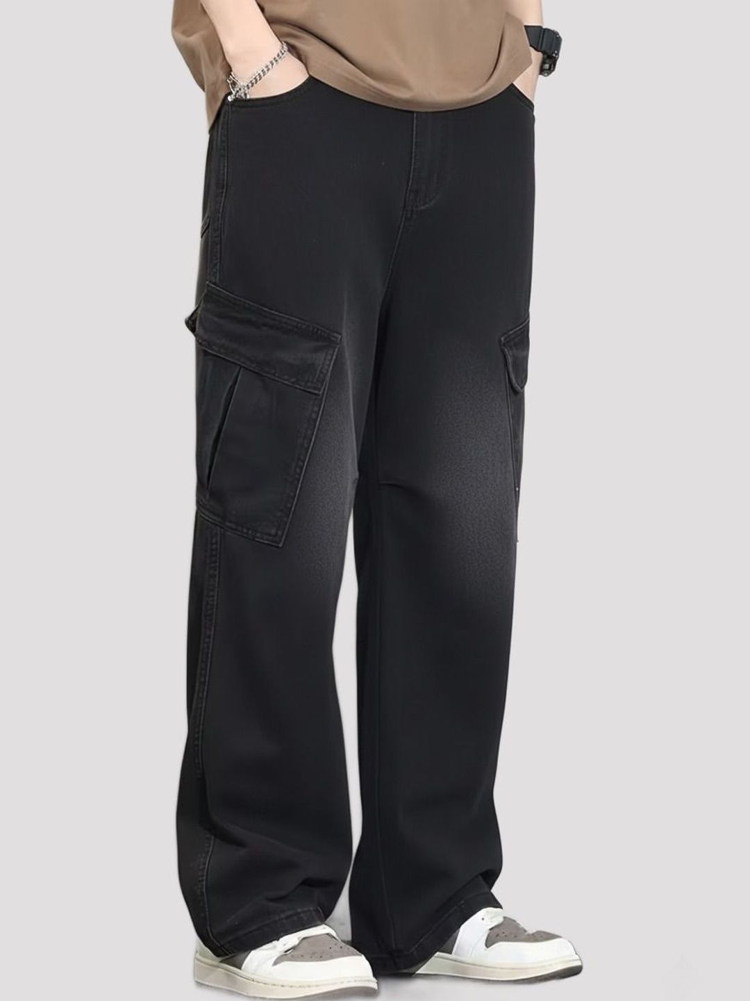 FUDE PRIDE Men Relaxed Fit Mid-Rise Light Fade Jeans