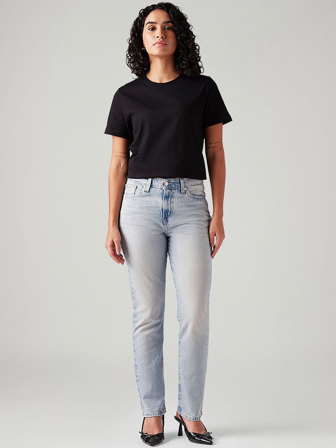 Light-Blue Wedgie Slim Fit Mid Rise Jeans