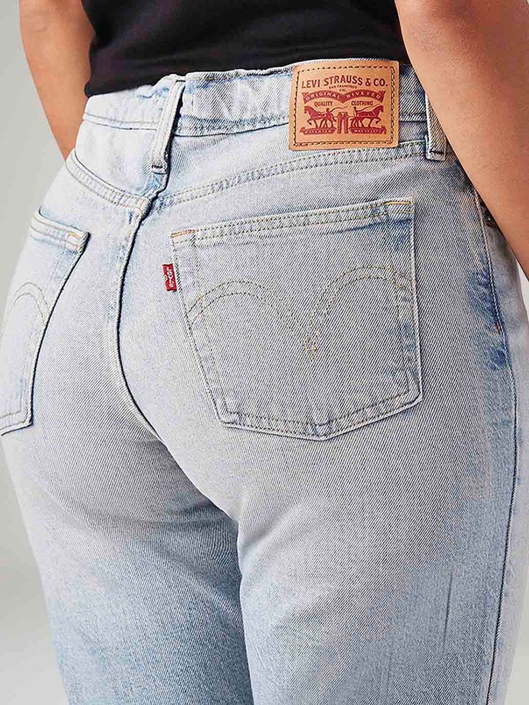 Light-Blue Wedgie Slim Fit Mid Rise Jeans